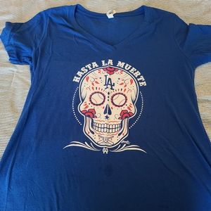 XL Hasta La Muerte LA Dodgers Tee T-Shirt